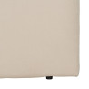 Headboard 105 x 8 x 125 cm Synthetic Fabric Cream