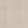 Headboard 105 x 8 x 125 cm Synthetic Fabric Cream