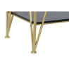 Console DKD Home Decor Black Golden Wood Metal 81,5 x 36 x 71,5 cm