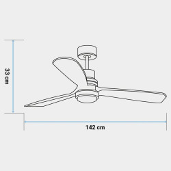 Ceiling Fan Universal Blue 268-UVT1316-21 70W (142 cm)