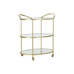 Serving trolley DKD Home Decor Golden Metal Crystal 69 x 45,5 x 76 cm