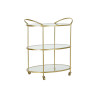 Serving trolley DKD Home Decor Golden Metal Crystal 69 x 45,5 x 76 cm