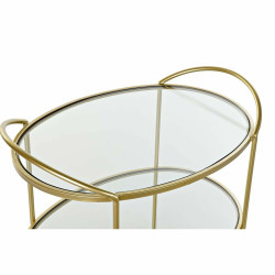 Serving trolley DKD Home Decor Golden Metal Crystal 69 x 45,5 x 76 cm