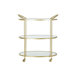 Serving trolley DKD Home Decor Golden Metal Crystal 69 x 45,5 x 76 cm