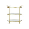 Serving trolley DKD Home Decor Golden Metal Crystal 69 x 45,5 x 76 cm