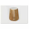 Side table DKD Home Decor White Natural Marble Mango wood 47 x 47 x 58 cm