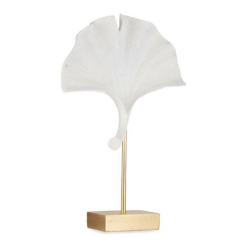 Decorative Figure Flower White Polyresin (8 x 37 x 24,5 cm)