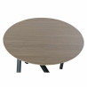 Side table DKD Home Decor 65 x 65 x 49,5 cm Black Metal Wood Light brown