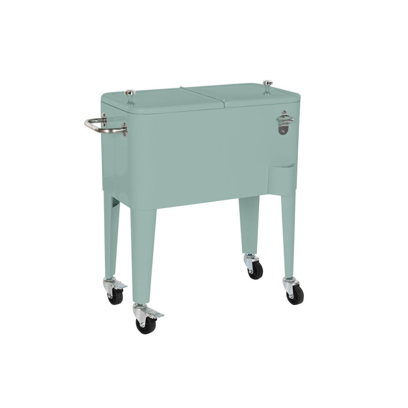 Portable Fridge Home ESPRIT Green Steel polypropylene 56 L 74 x 43 x 80 cm