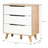 Chest of drawers Vankka Wood Oak (80 x 42 x 86,3 cm)