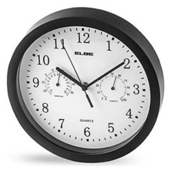 Wall Clock ELBE RP1005N White/Black