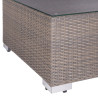 Centre Table Marlene Light brown Crystal Rattan 75 x 75 x 38 cm