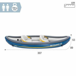 Inflatable Canoe Colorbaby Wyoming C2 307 x 89 x 53 cm