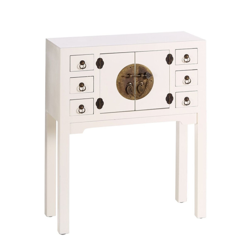 Hall ORIENTE White Wood Iron DMF 63 x 26 x 80 cm