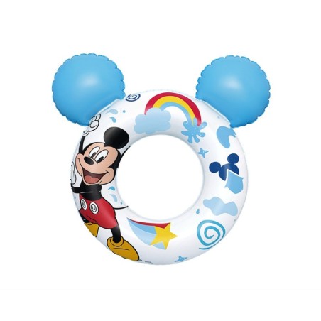 Inflatable Pool Float Bestway Mickey Mouse 74 x 76 cm Blue White