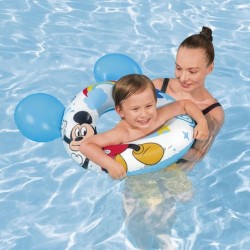 Inflatable Pool Float Bestway Mickey Mouse 74 x 76 cm Blue White