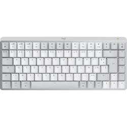 Wireless Keyboard Logitech MX Mini Mechanical for Mac White White/Grey French AZERTY