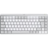 Wireless Keyboard Logitech MX Mini Mechanical for Mac White White/Grey French AZERTY