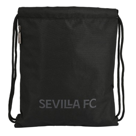 Backpack with Strings Sevilla Fútbol Club Teen 35 x 40 x 1 cm Black