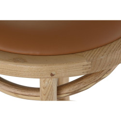 Stool DKD Home Decor Multicolour Natural Light brown 43 x 43 x 108 cm