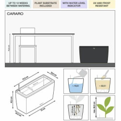 Plant pot Lechuza 43 x 75 x 43 cm Plastic Rectangular