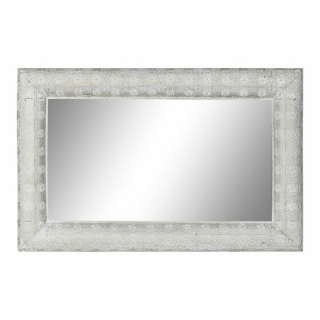 Wall mirror DKD Home Decor White Golden Metal Mirror Arab Vintage 80 x 6 x 123 cm 80 x 8 x 123 cm