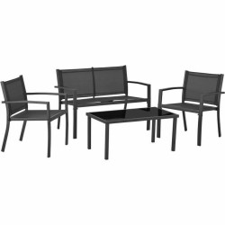 Garden furniture Black 4 Pieces