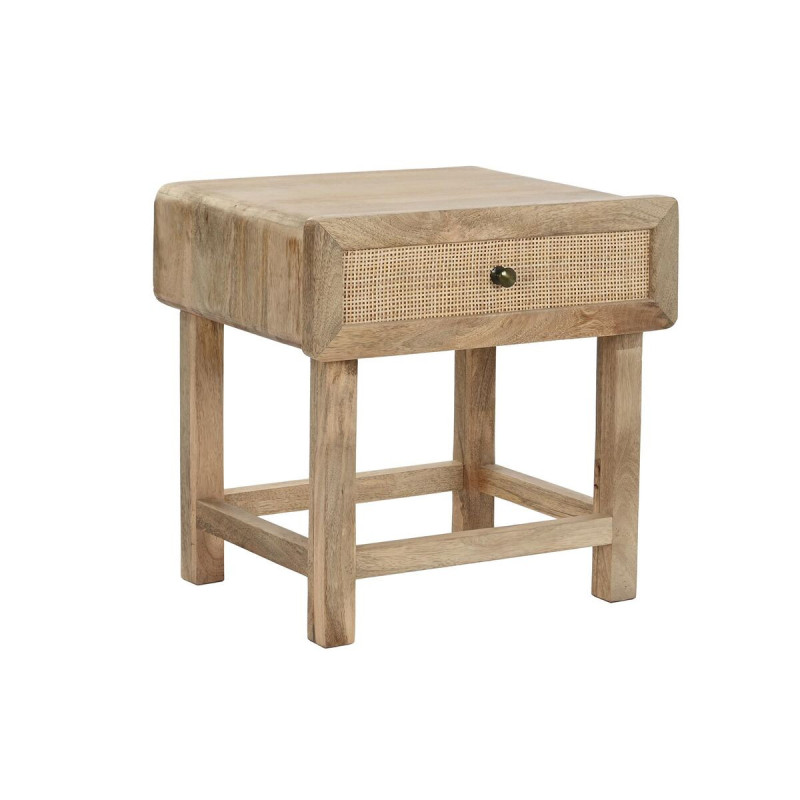 Nightstand DKD Home Decor Brown Natural Mango wood 50 x 40 x 50 cm