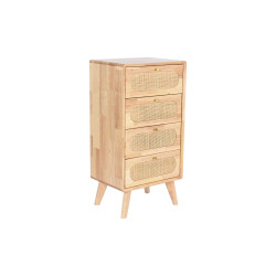 Chest of drawers DKD Home Decor Natural Metal Rubber wood 40 x 30 x 78 cm