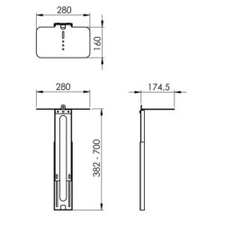 Holder Vogel's 7015070 Black