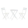 Table set with 2 chairs DKD Home Decor White 80 cm 60 x 60 x 70 cm (3 pcs)