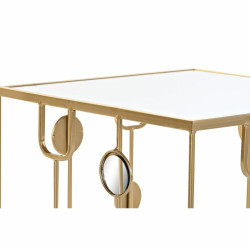 Set of 2 small tables DKD Home Decor Golden 50 x 50 x 50 cm