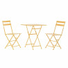 Table set with 2 chairs DKD Home Decor 87 cm 60 x 60 x 75 cm