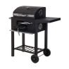 Coal Barbecue with Cover and Wheels 48,5 x 36 x 96 cm Black