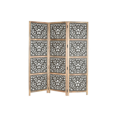 Folding screen DKD Home Decor Stripped Engraving Mango wood 150 x 3 x 180 cm