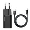 Wall Charger Baseus TZCCSUP-L01 Black