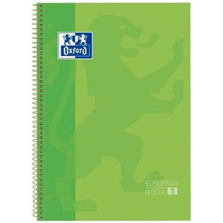 Notebook Oxford European Book Green A4 5 Pieces