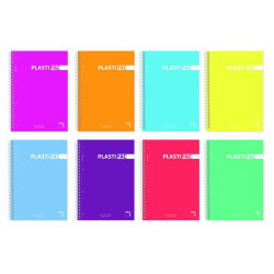 Set of exercise books Pacsa Plastipac 4 Pieces Multicolour A4 100 Sheets