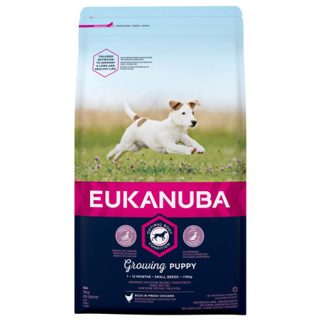 Fodder Eukanuba Growing Puppy Small Breed Kid/Junior Chicken 3 Kg