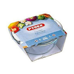 Casserole with lid Pyrex Essentials 1,4 L Transparent Glass