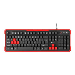 Keyboard Natec RHOD 110 Black Red Black/Red