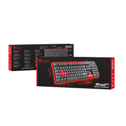 Keyboard Natec RHOD 110 Black Red Black/Red