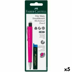 Pencil Lead Holder Faber-Castell Grip  Matic Pink 0,7 mm (5 Units)