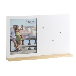 Photo frame White Wood Crystal Elm wood 46,5 x 7 x 29,5 cm