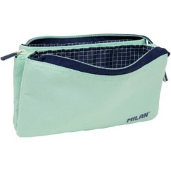 Holdall Milan 1918 5 compartments Green 22 x 12 x 4 cm