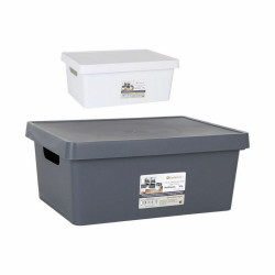 Storage Box with Lid Confortime 10 L Rectangular With lid (6 Units)