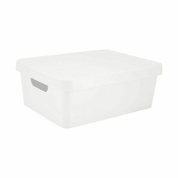 Storage Box with Lid Confortime 10 L Rectangular With lid (6 Units)