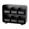 Coffee Capsule Organiser Archivo 2000 Black 13 x 26 x 20 cm