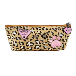 School Case Gorjuss Leopard (22.3 x 8.8 x 5.7 cm)