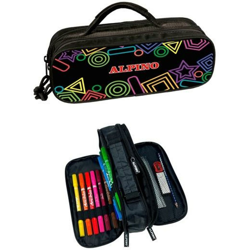 Triple Pencil Case Alpino Multicolour